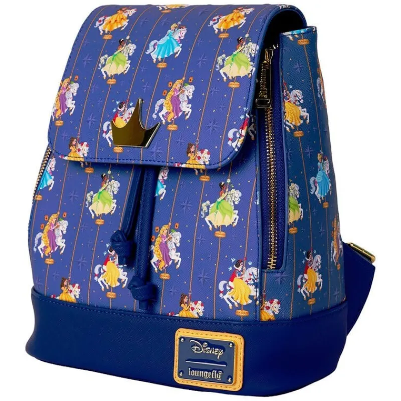 Loungefly Películas Y Personajes De Disney ·Princesas Disney|Bolsos Y Carteras Disney^Bolso Mochila Carrusel Princesas Disney