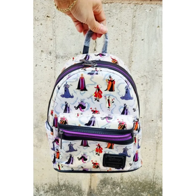 Loungefly Películas Y Personajes De Disney ·Villanas Disney|Bolsos Y Carteras Disney^Bolso mochila iridiscente villanas Disney