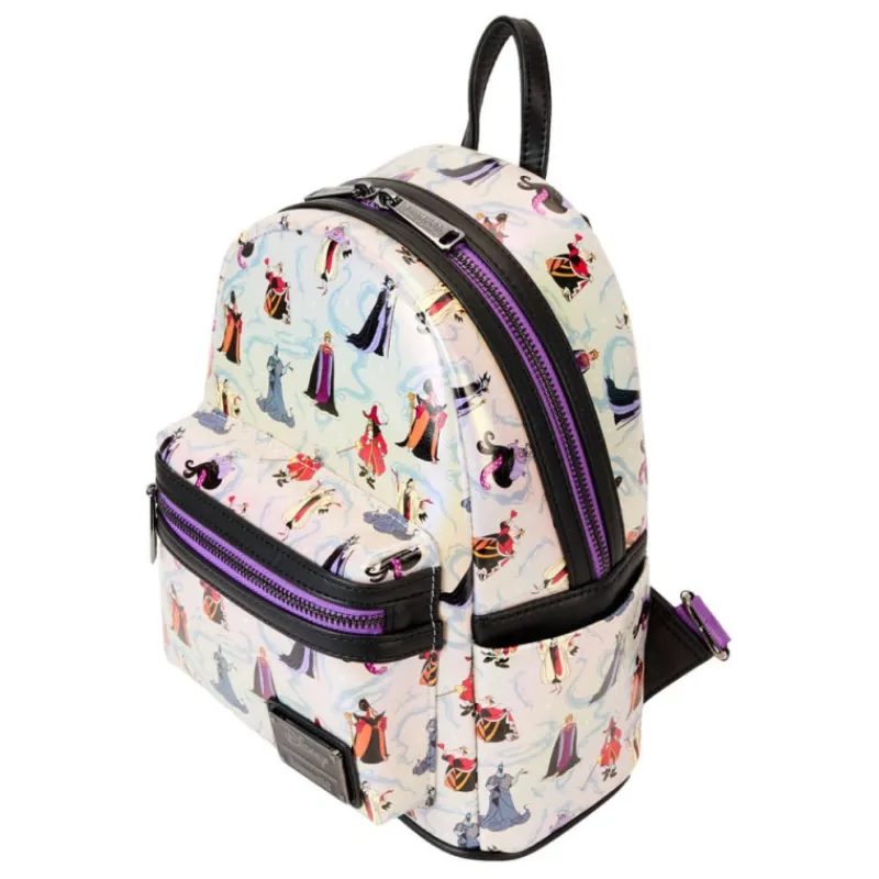 Loungefly Películas Y Personajes De Disney ·Villanas Disney|Bolsos Y Carteras Disney^Bolso mochila iridiscente villanas Disney