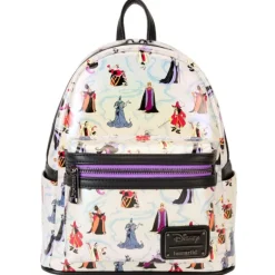Loungefly Películas Y Personajes De Disney ·Villanas Disney|Bolsos Y Carteras Disney^Bolso mochila iridiscente villanas Disney