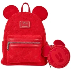 Loungefly Películas Y Personajes De Disney ·Mickey & Minnie|Bolsos Y Carteras Disney^Bolso Mochila Orejas de Mickey Roja Disney