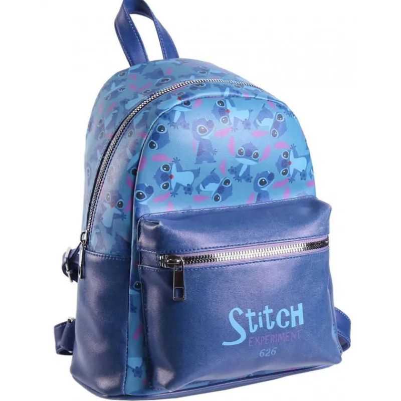 Outlet Bolso Mochila Stitch Disney Blue Películas Y Personajes De Disney ·Lilo Y Stitch|Bolsos Y Carteras Disney