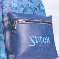 Outlet Bolso Mochila Stitch Disney Blue Películas Y Personajes De Disney ·Lilo Y Stitch|Bolsos Y Carteras Disney