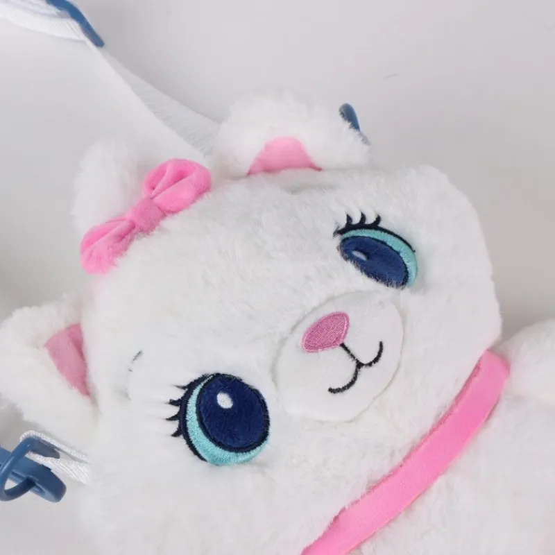 Bolso Peluche Disney Marie 100% Poliéster Blanco Niños Disney Para Niñas|Tiempo Libre Kids