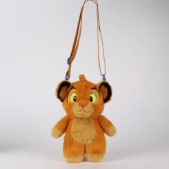 Niños Cerdá Kids Disney Para Niños|Disney Para Niñas^Bolso Peluche Simba de El Rey León 100% Poliéster Naranja