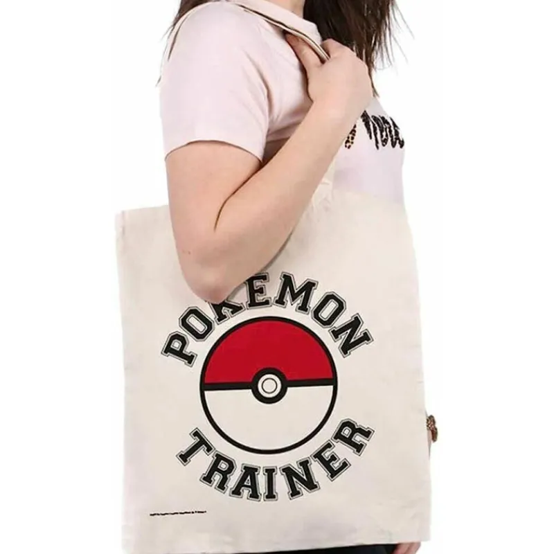 Hot Bolso Tote entrenador Pokèmon Complementos Pokemon|Regalos Y Coleccionismo Para Gamers - Cosas De Videojuegos Míticos