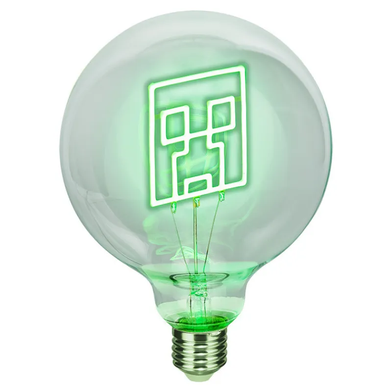 Discount Bombilla Led Neon Creeper E27 Minecraft|Regalos Y Coleccionismo Para Gamers - Cosas De Videojuegos Míticos