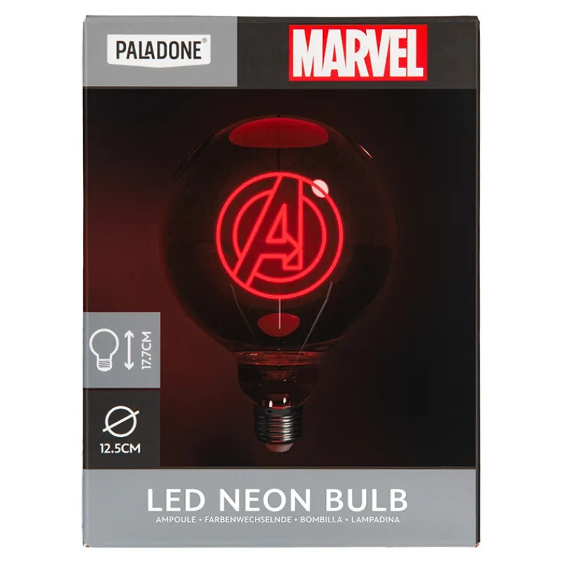 Paladone Products Marvel Hogar^Bombilla Led Neon Marvel Avengers E27
