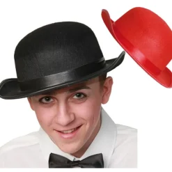 Discount Bombín de Fieltro en 2 colores Sombreros Y Cascos Para Disfraces