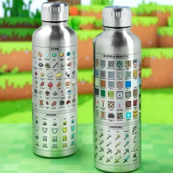 Paladone Products Minecraft|Regalos Y Coleccionismo Para Gamers - Cosas De Videojuegos Míticos^Botella Acero Minecraft Icons
