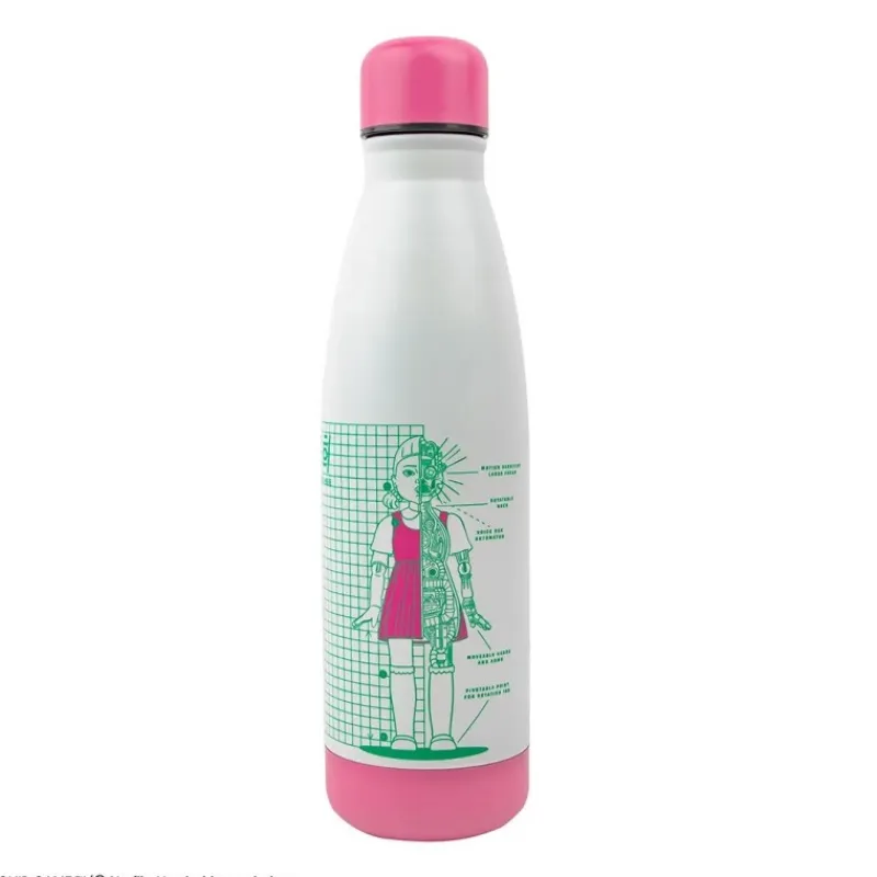 Outlet Botella Isotérmica Young-hee Squid Game - Diseño Blue Print White El Juego Del Calamar