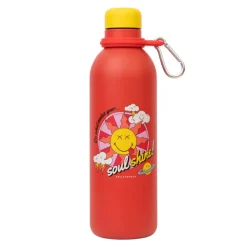 Clearance Botella Metalica 500 ml Smiley Quirky Comics Regalos De Otras Series