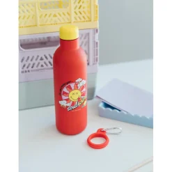 Clearance Botella Metalica 500 ml Smiley Quirky Comics Regalos De Otras Series