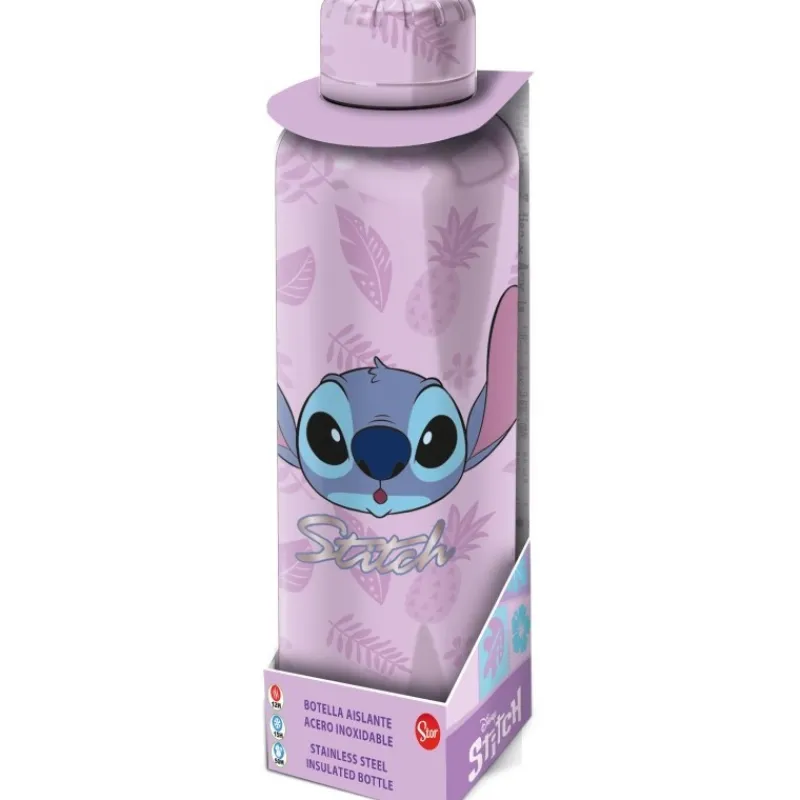 Stor Películas Y Personajes De Disney ·Lilo Y Stitch^Botella termo Stitch palmas lila 515 ml