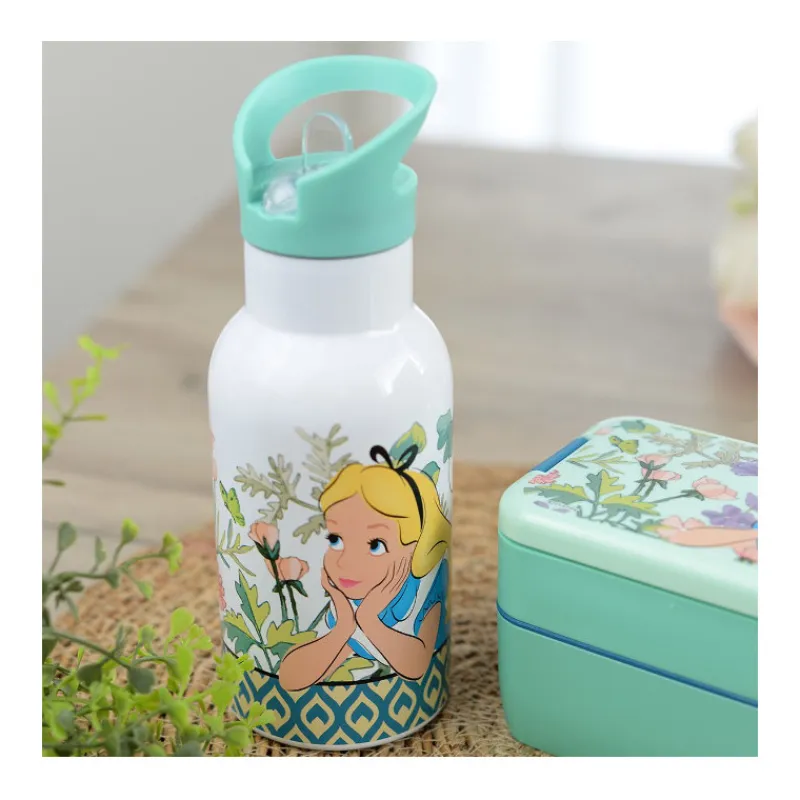 Botella Térmica Alice Tales 350 ml – Diseño Exclusivo de Más Regalos De Disney|Películas Y Personajes De Disney ·Alicia Y Cheshire