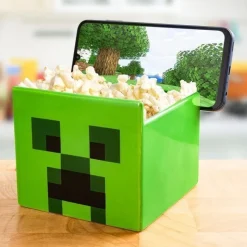 Paladone Products Minecraft|Descuentos Gaming^Bowl Aperitivos Creeper Minecraft con Soporte Móvil