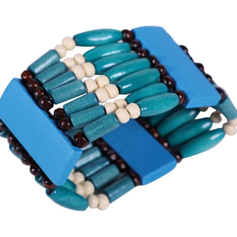 Disfrazzes Complementos Para Disfraces^Brazalete Indio Azul de 8 Cm de diámetro