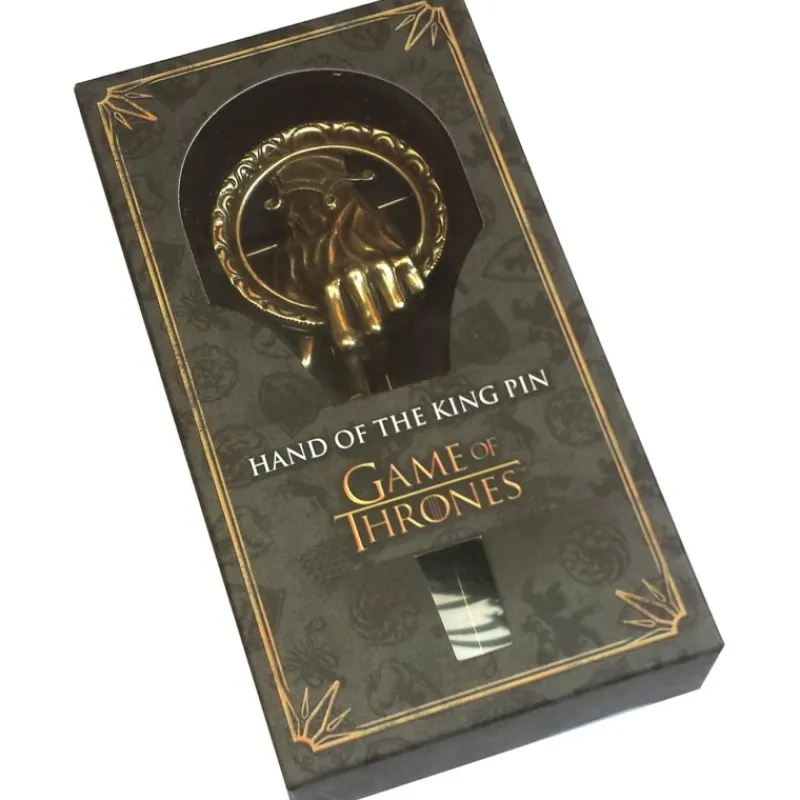 The Noble Collection Juego De Tronos Y La Casa Del Dragón ^Broche Mano del Rey - Colección Oficial Juego de Tronos