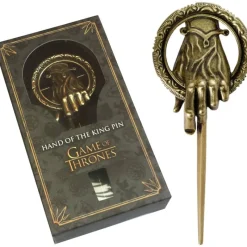 The Noble Collection Juego De Tronos Y La Casa Del Dragón ^Broche Mano del Rey - Colección Oficial Juego de Tronos