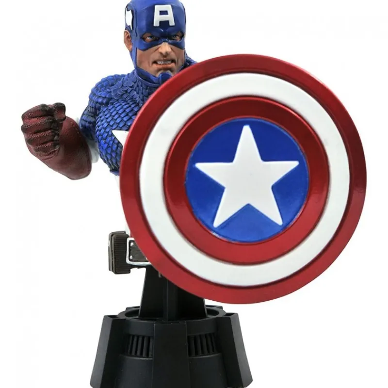 Fabricante provisional Superhéroes Marvel|Coleccionismo Marvel^Busto Capitán América Marvel Animated 15 cm Diamond Select Toys