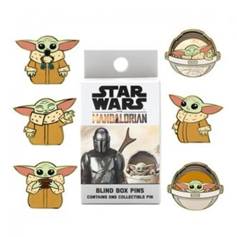 Outlet Caja Sorpresa Pin Sello Baby Yoda de The Mandalorian, The Mandalorian