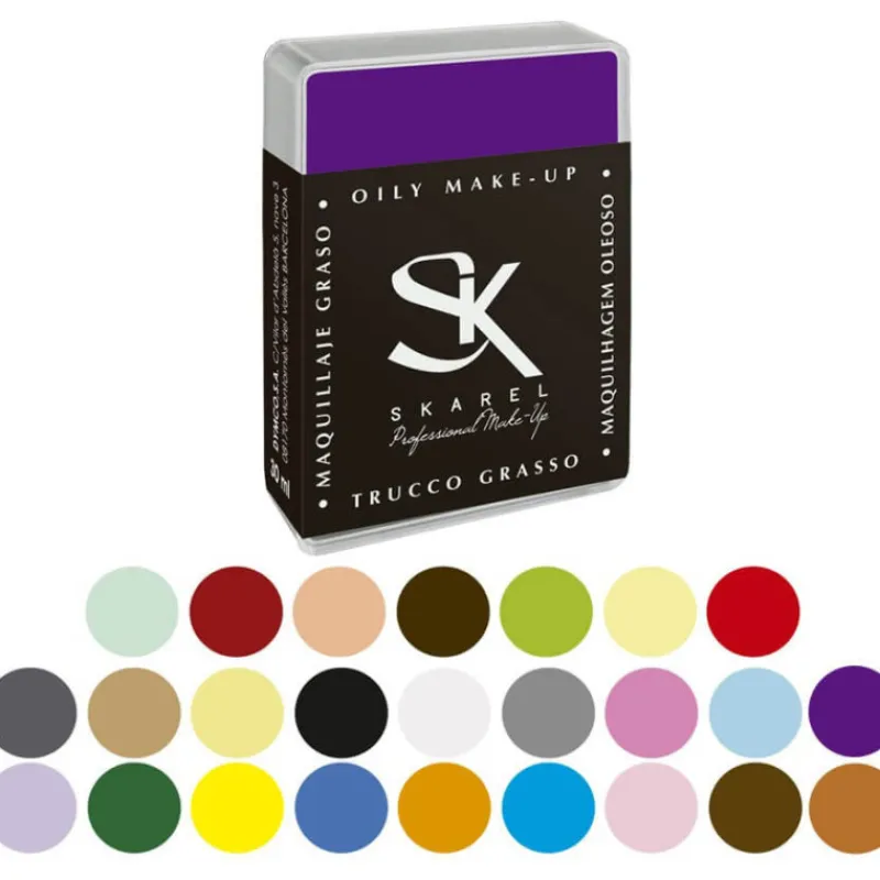 Disfrazzes Maquillaje Para Disfraces^Cajita de maquillaje graso 25 gr en varios colores