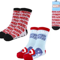 Niños Cerdá Kids Marvel Y Dc Para Niños|Ropa Y Téxtil: Cosas Que Ponerse Para Niños ^Calcetin Antideslizante Avengers Marvel 2 piezas