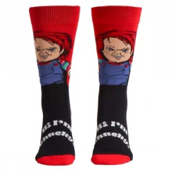 Cerdá Adult Chucky Muñeco Diabólico|Coleccionismo De Miedo Y Terror^Calcetines Chucky Rojo Oscuro Talla Única 38/45