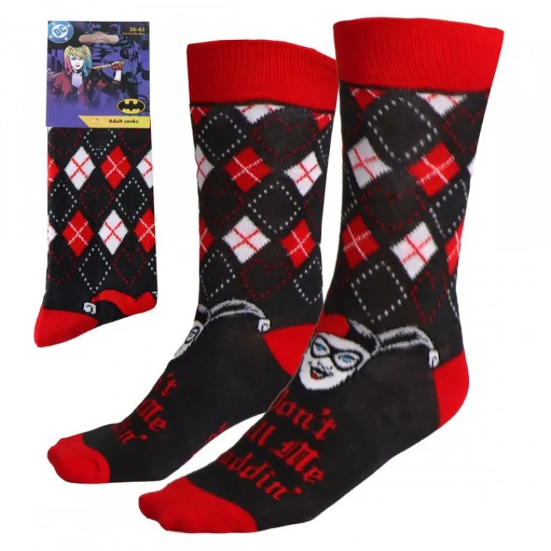 Sale Calcetines Harley Quinn para Adultos - Talla Única 36/43 Regalos De Villanos Dc|Complementos Dc
