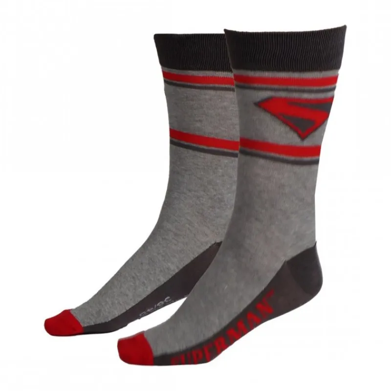 Discount Calcetines Superman grises talla única 38-45 Regalos De Superhéroes Dc|Moda Dc