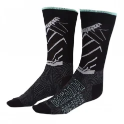 Cerdá Adult Superhéroes Marvel|Moda Marvel^Calcetines Wakanda Forever Marvel 38/45 Algodón Negro