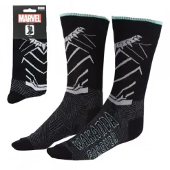 Cerdá Adult Superhéroes Marvel|Moda Marvel^Calcetines Wakanda Forever Marvel 38/45 Algodón Negro