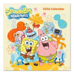 Grupo Erik Bob Esponja^Calendario 2026 Bob Esponja 30x30 cm