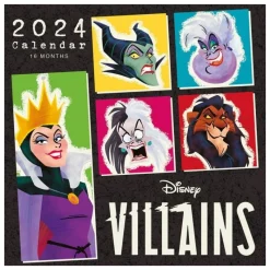 New Calendario 2024 Disney Villains: Once I was Alone, 30x30 cm Más Regalos De Disney|Películas Y Personajes De Disney ·Villanas Disney