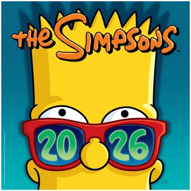 Calendario 2026 30x30 The Simpsons Eco-Friendly Simpsons Y Futurama