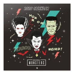 Grupo Erik Monstruos De La Universal^Calendario de Pared 2026 Universal Monsters, 30 x 30 cm
