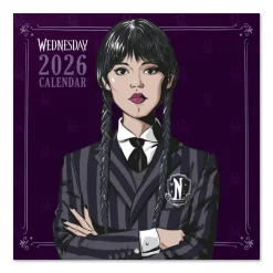 Grupo Erik Miércoles Addams^Calendario de Pared 2026 Wednesday 30x30 cm