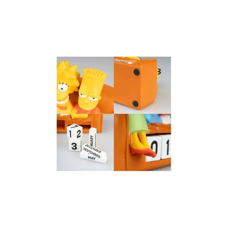 Online Calendario Perpetuo 3D The Simpsons Familia Resina Simpsons Y Futurama