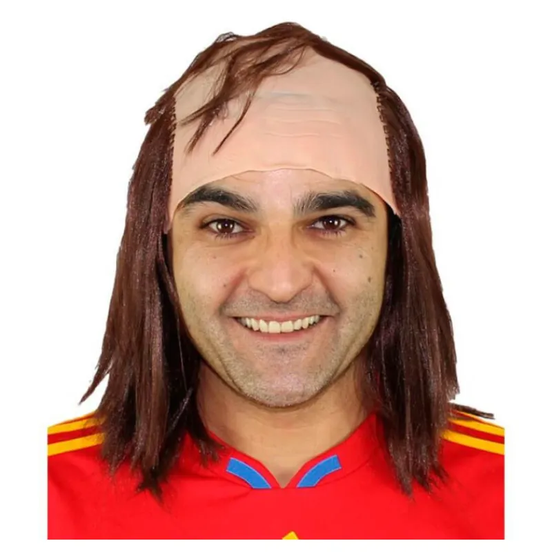 Sale Calva con melena Pelucas, Barbas Y Bigotes Disfraces