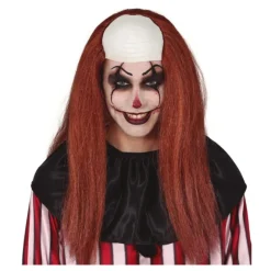 Disfrazzes Accesorios Halloween Y Terror ^Calva de Payaso con Pelo Castaño