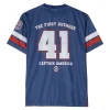 Hot Camiseta beisbol oversized Capitán América Marvel Superhéroes Marvel|Moda Marvel