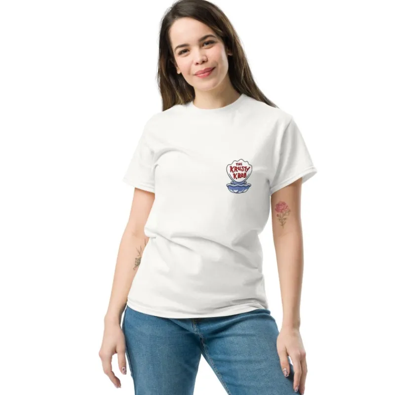 Printful Bob Esponja^Camiseta Bob Esponja logo Crustáceo Crujiente