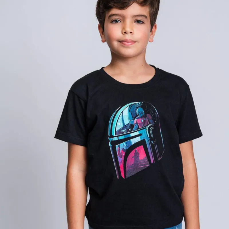 Niños Cerdá Kids Star Wars Para Niños|Ropa Y Téxtil: Cosas Que Ponerse Para Niños ^Camiseta casco de The Mandalorian
