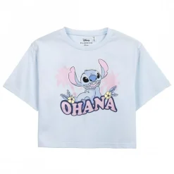 Outlet Camiseta chica Stitch - 100% Algodón Películas Y Personajes De Disney ·Lilo Y Stitch|Regalos Stitch Baratos