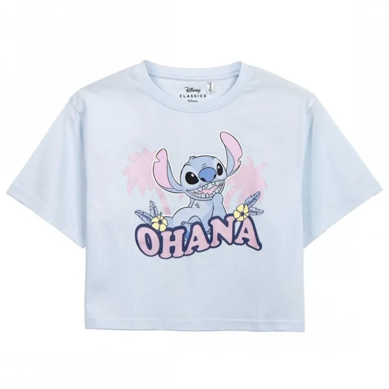 Outlet Camiseta chica Stitch - 100% Algodón Películas Y Personajes De Disney ·Lilo Y Stitch|Regalos Stitch Baratos