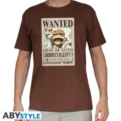 Online Camiseta Chocolate de Luffy Wanted ONE PIECE Cosas De Luffy One Piece|Ropa One Piece