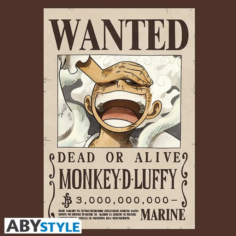 Online Camiseta Chocolate de Luffy Wanted ONE PIECE Cosas De Luffy One Piece|Ropa One Piece