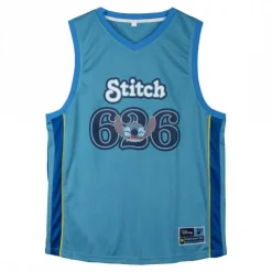Cerdá Adult Películas Y Personajes De Disney ·Lilo Y Stitch|Ropa Stitch^Camiseta Corta Basketball Stitch: ¡Lleva la Diversión a la Cancha!