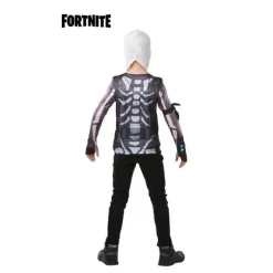 Disfrazzes Disfraces Infantiles|Disfraces Videojuegos^Camiseta Disfraz con Capucha Skull Trooper Fortnite para niño y adolescente