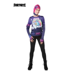 Mujer Disfrazzes Disfraces Mujer|Disfraces Videojuegos^Camiseta Disfraz con Capucha Brite Bomber Fortnite para mujer